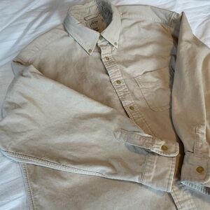 J. Crew Cream Corduroy Shirt - Men’s